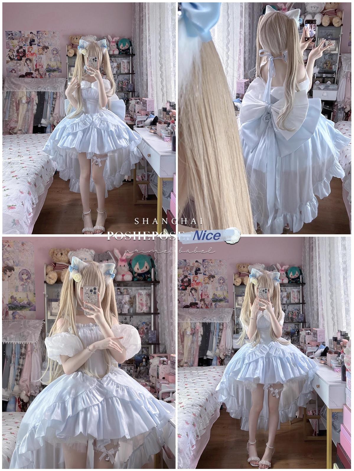 Lolita Dress Corset Dress Princess Vibe Dress Macaron Dress 36382:541856