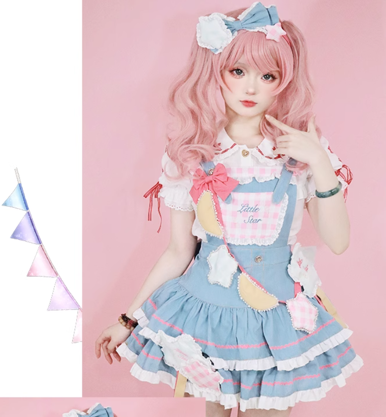 Sweet Lolita Dress Salopette Overall Skirt 37002:544304