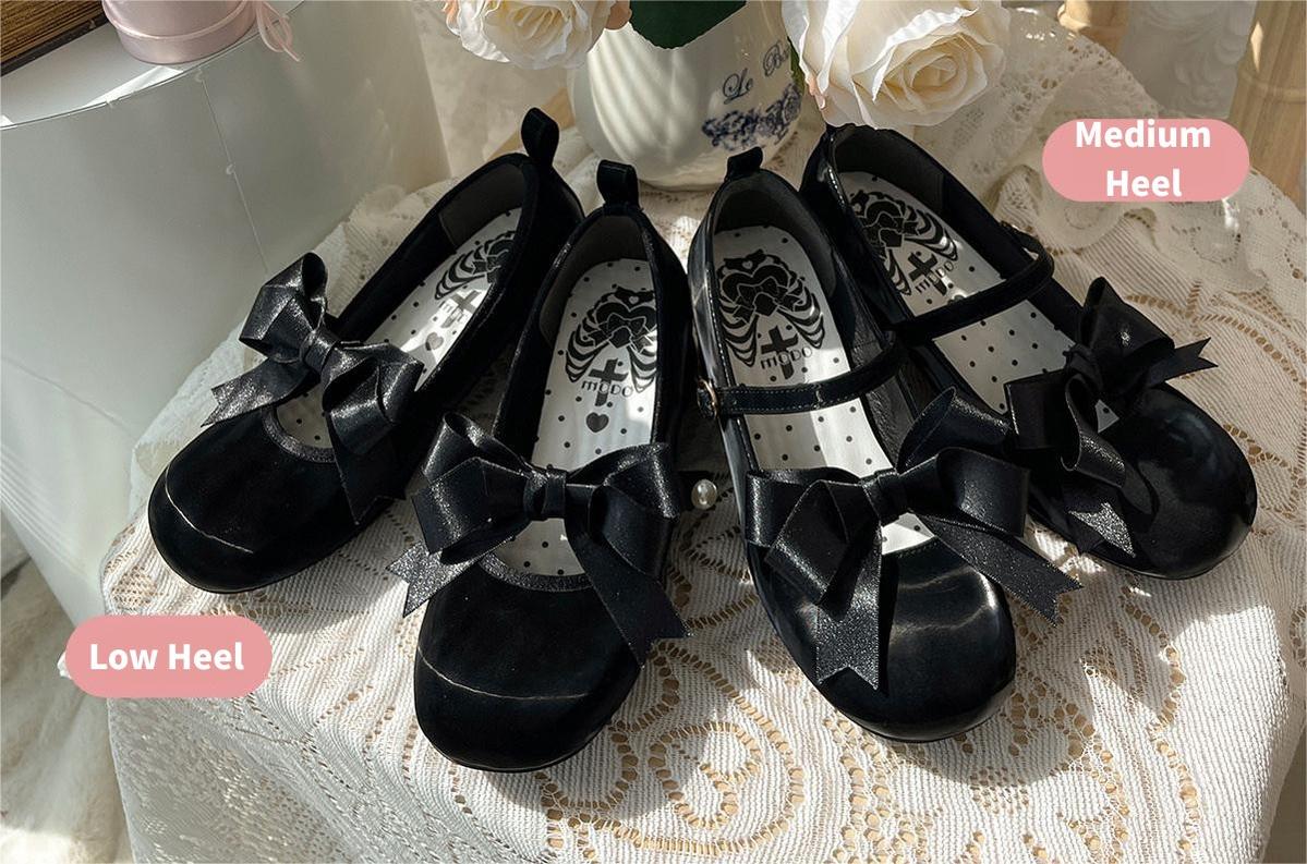 Lolita shoes Round Toe Heels Shoes Multicolors 35594:546404