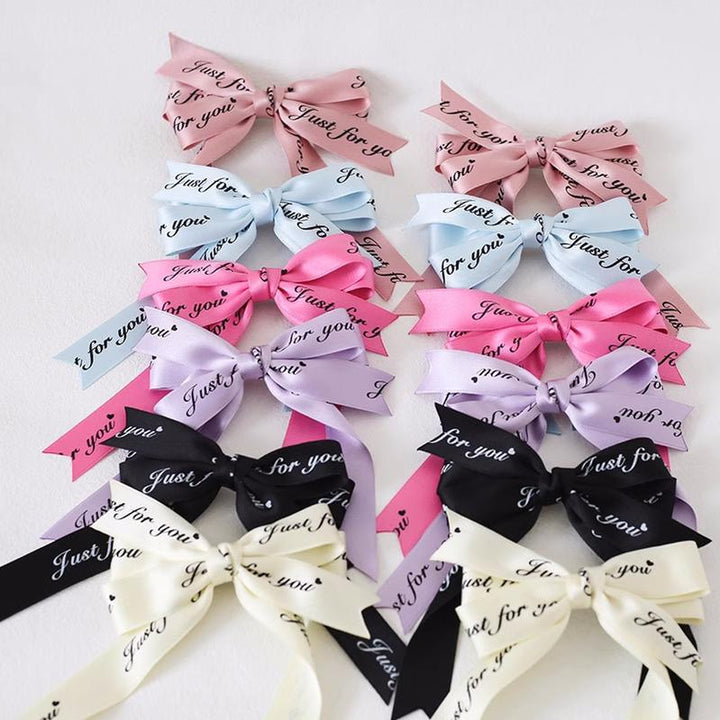 Jirai Kei Ryousangata Lace Letter Ribbon Bow Headwear 22540:333260 22540:333260