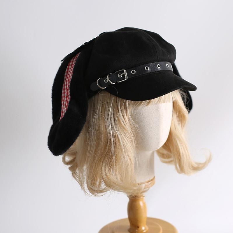 Tenshi Kaiwai Beret Hat, Bunny Ear Accents (M) 43827:787214
