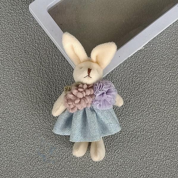 Mori Kei Brooch Cute Doll Brooch Plush Bunny Pin For Bags 36430:520950 36430:520950