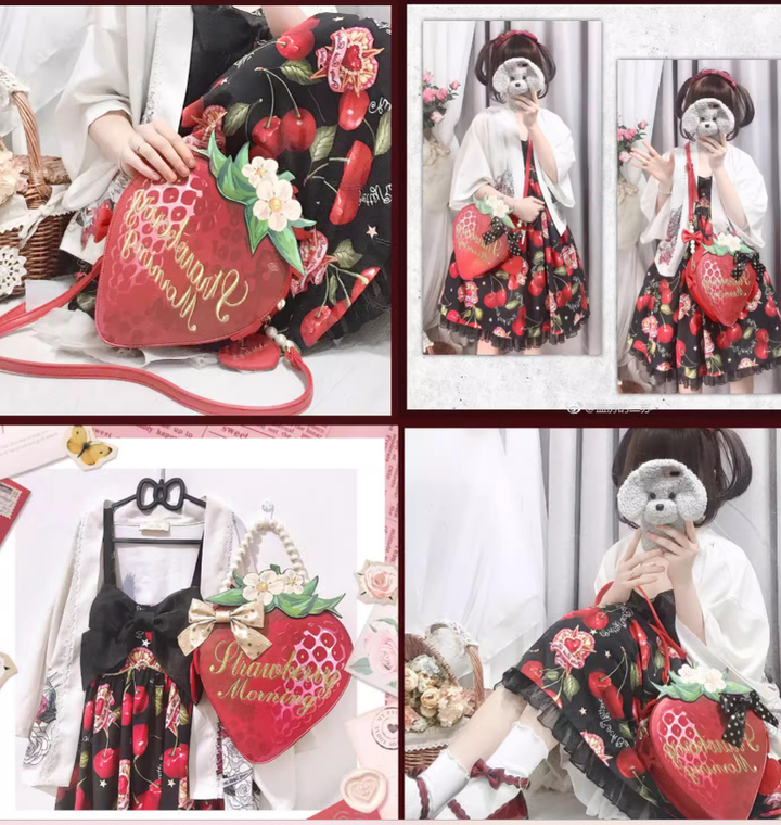 Sweet Lolita Bag Strawberry Handbag Crossbody Shoulder Bag 41814:722438