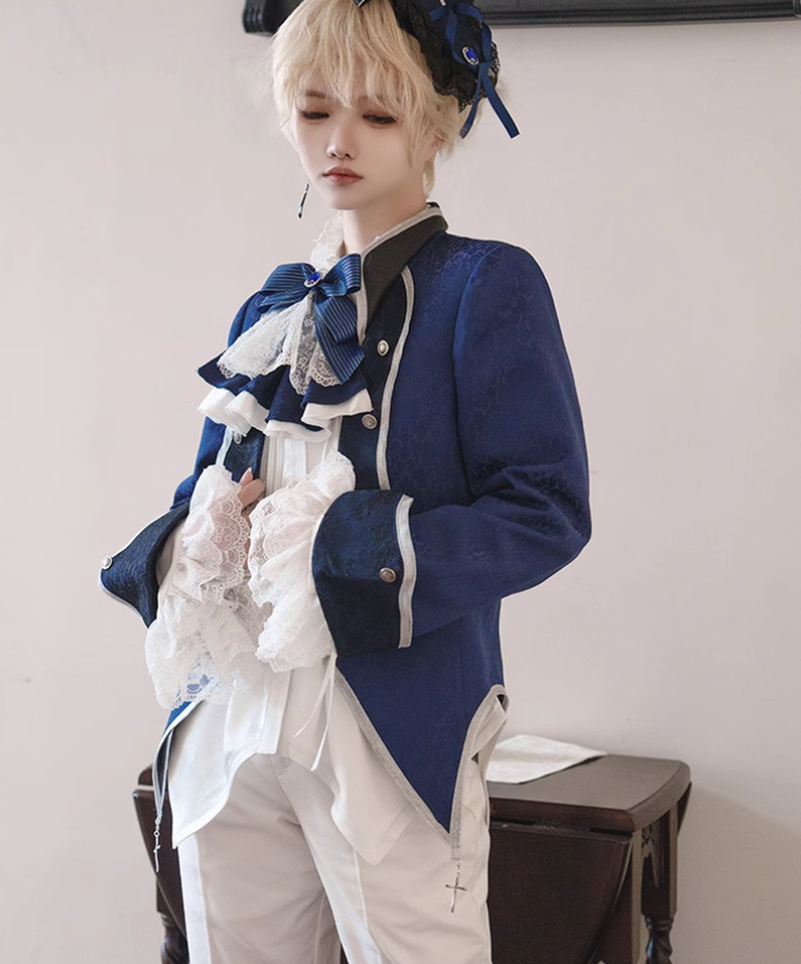 Ouji Lolita Outfit Prince Set Coat Shirt Pants 39364:629842