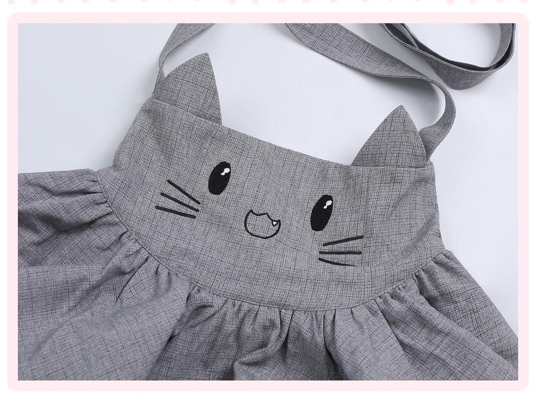 Kawaii Outfit Set, Knit Top, Suspender Skirt and Cape 44083:796624