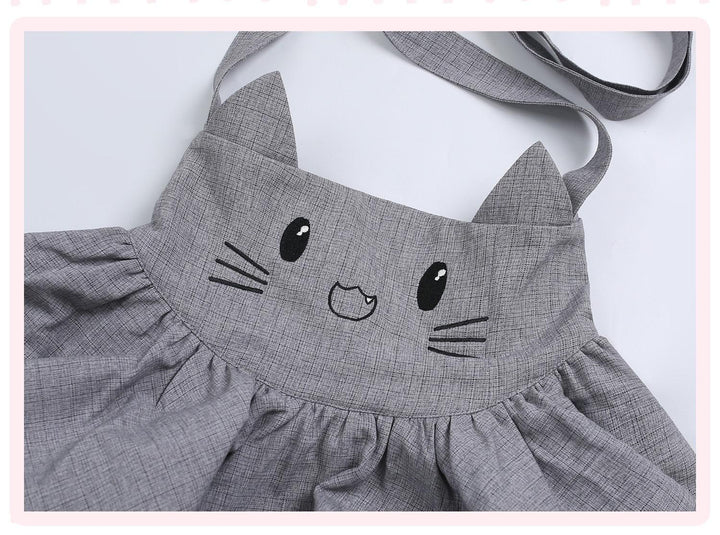 Kawaii Outfit Set, Knit Top, Suspender Skirt and Cape 44083:796624