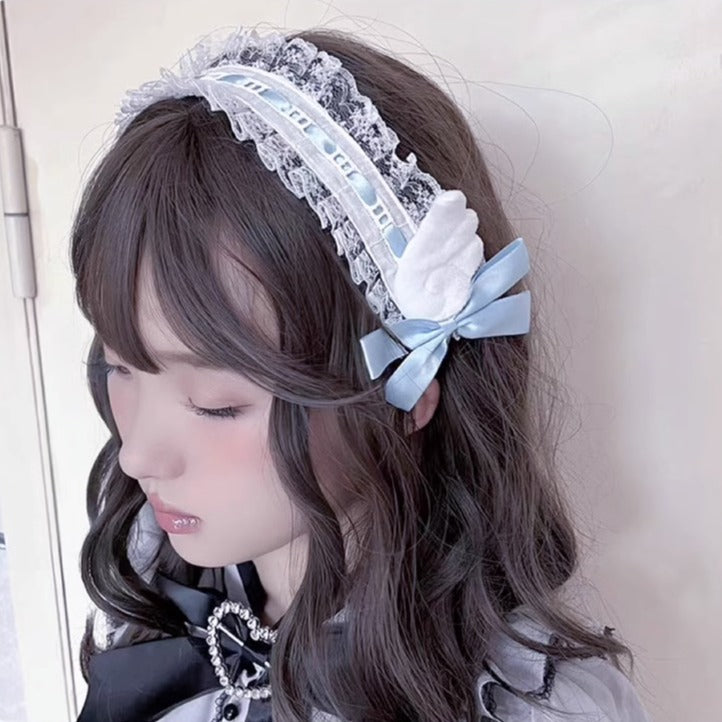 Jirai Kei Plush Angel Wings Headband Multicolors 21658:313224 21658:313224