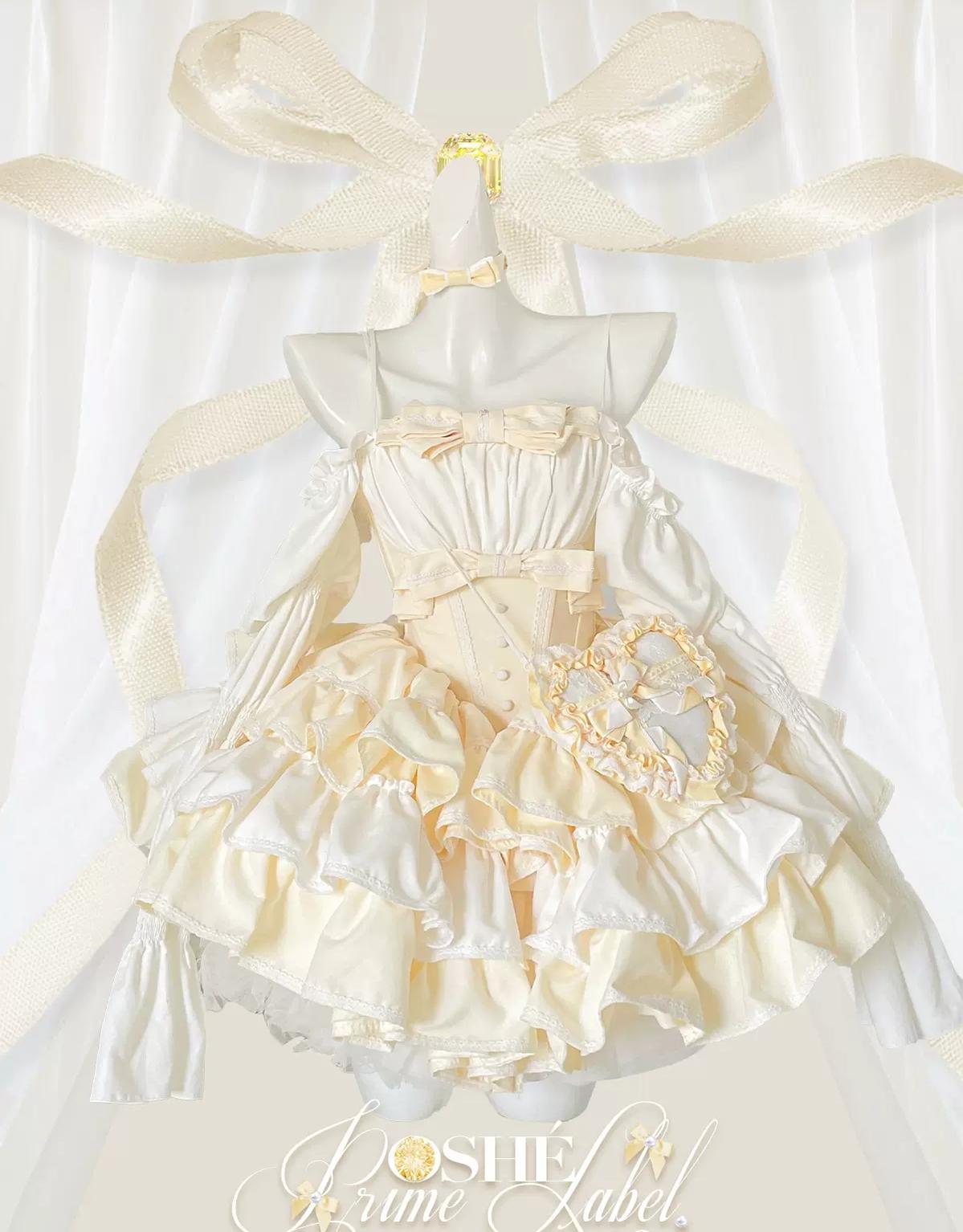 Lolita Dress Fishbone Dress Corset Dress Multicolor 36380:540678