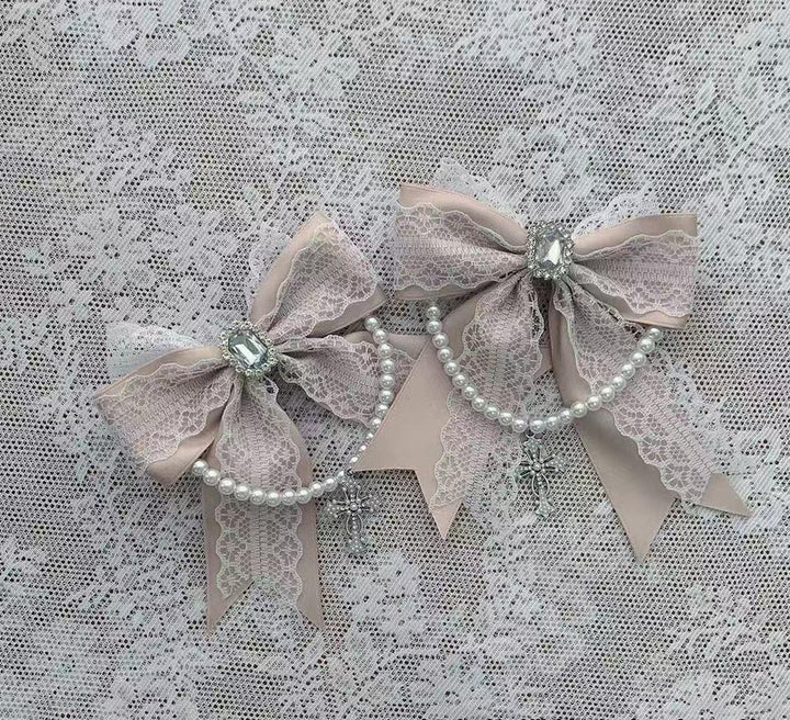 Jirai Kei Lace Shawl Dress Set, Detachable Tie (M) / L M S XL) 45193:840977