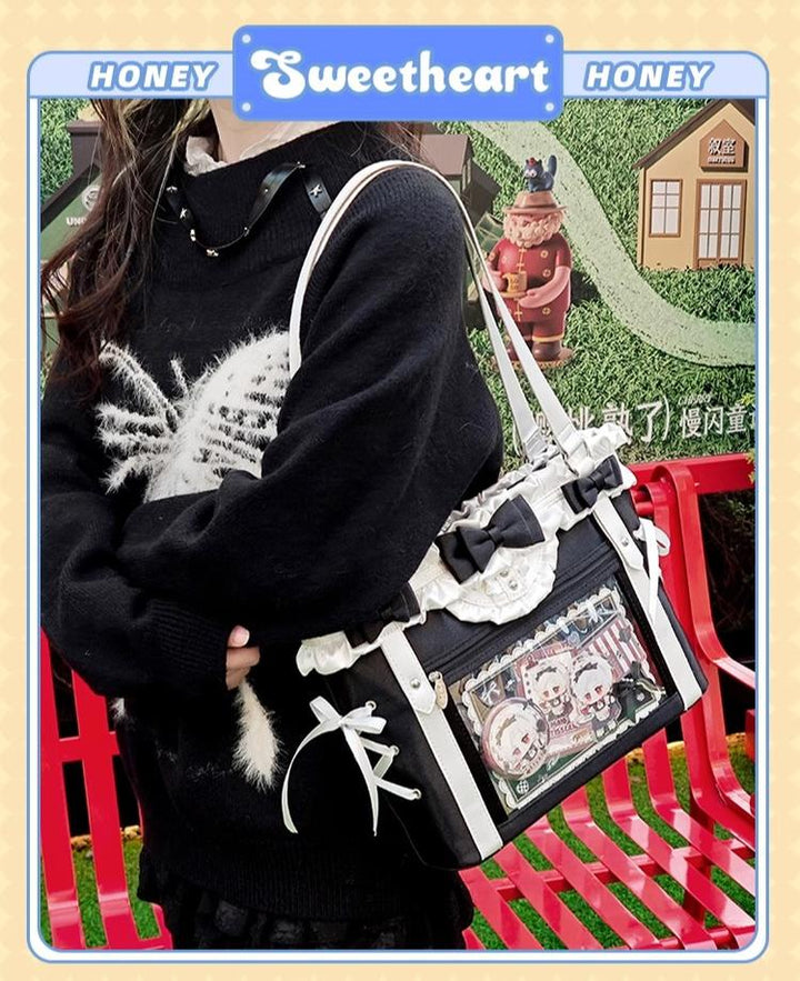 ACG Culture Satin Ita Bag Handle Bag With Removable Ribbon 43101:768414