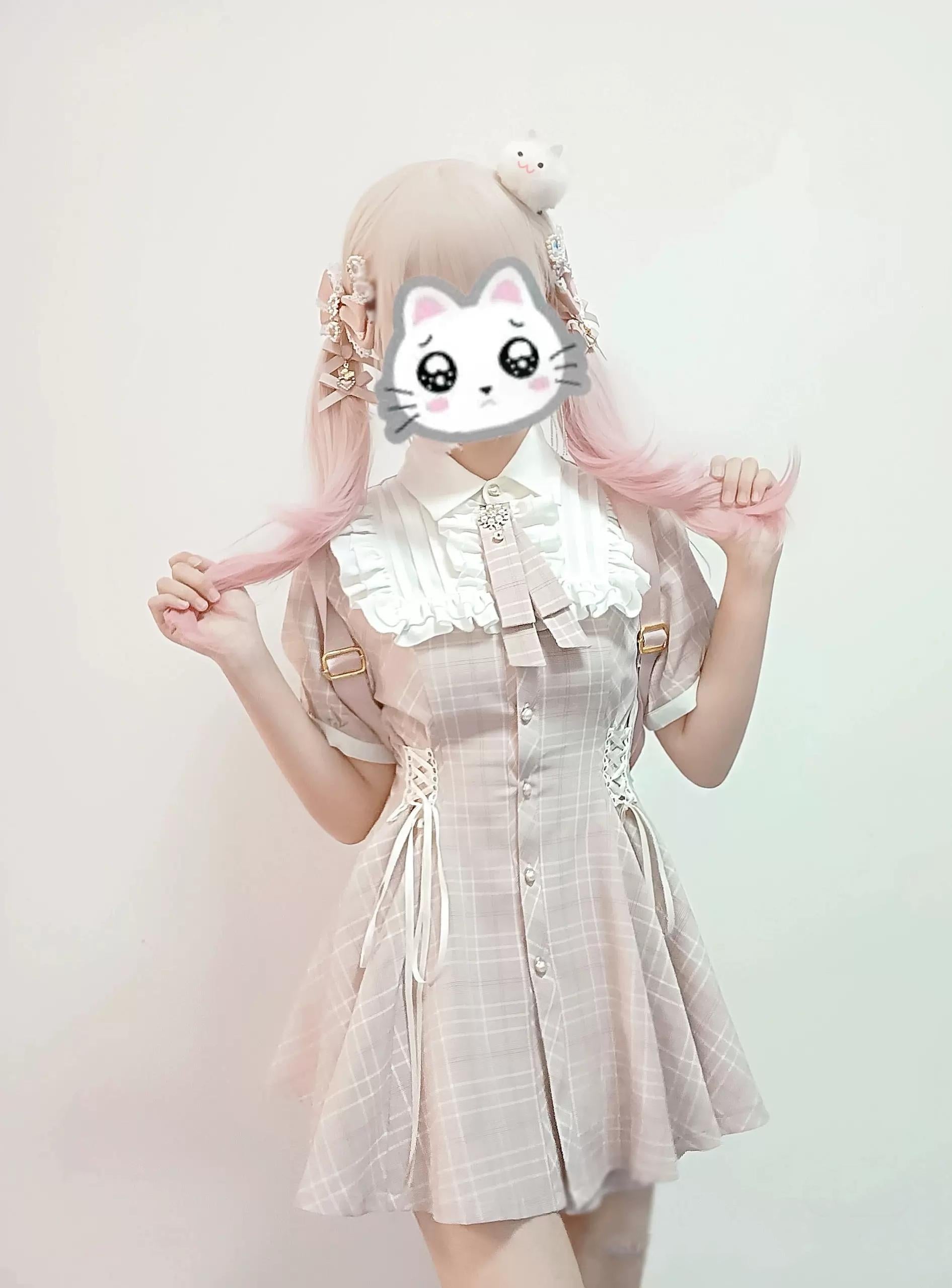 Jirai Kei Set Lace Up Dress And Shorts Multicolor (L M S XL) 37856:571094