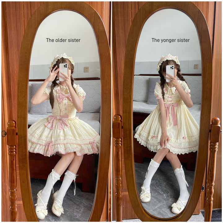 Sweet Lolita Dress Doll Lolita Dress Peter Pan Collar Cotton Dress 37290:556230 37290:556230