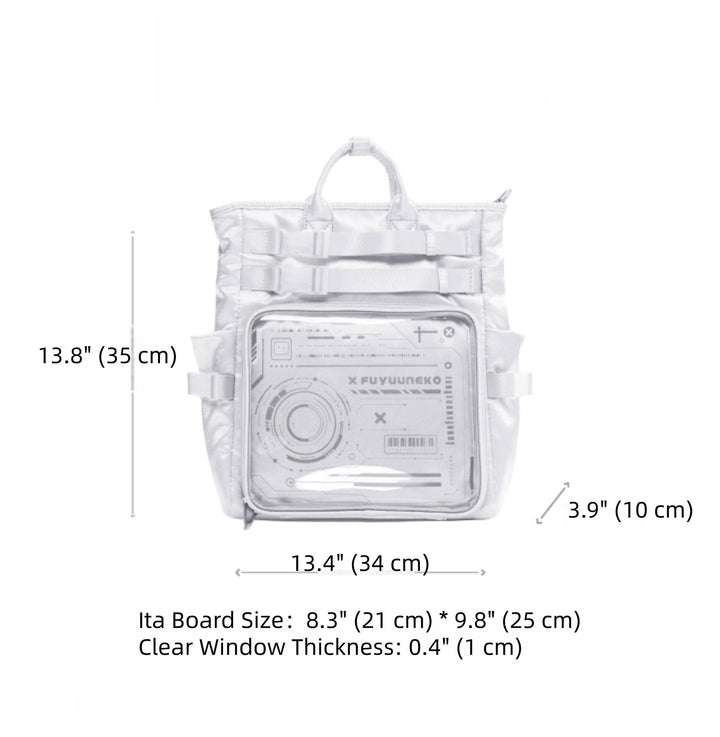 Large Capacity Itabag Backpack, Satin Waterproof Fabric 45429:850264