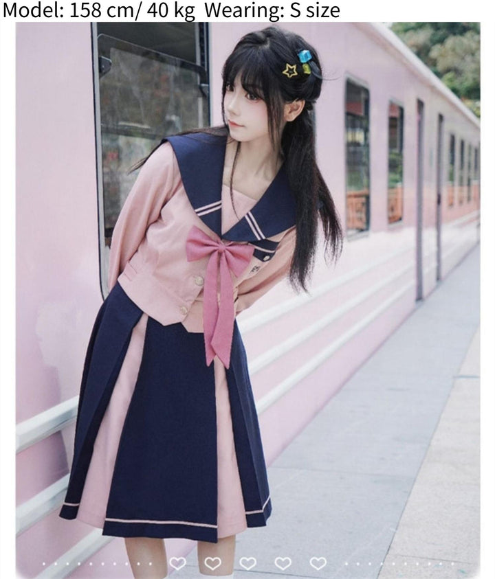 JK Uniforms with Short/Long Sleeved Shirt + Short/Mid-Length Skirt 43026:763206