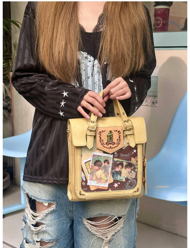 Vintage Embroidered Ita Bag, Clear Display Window 45415:846886