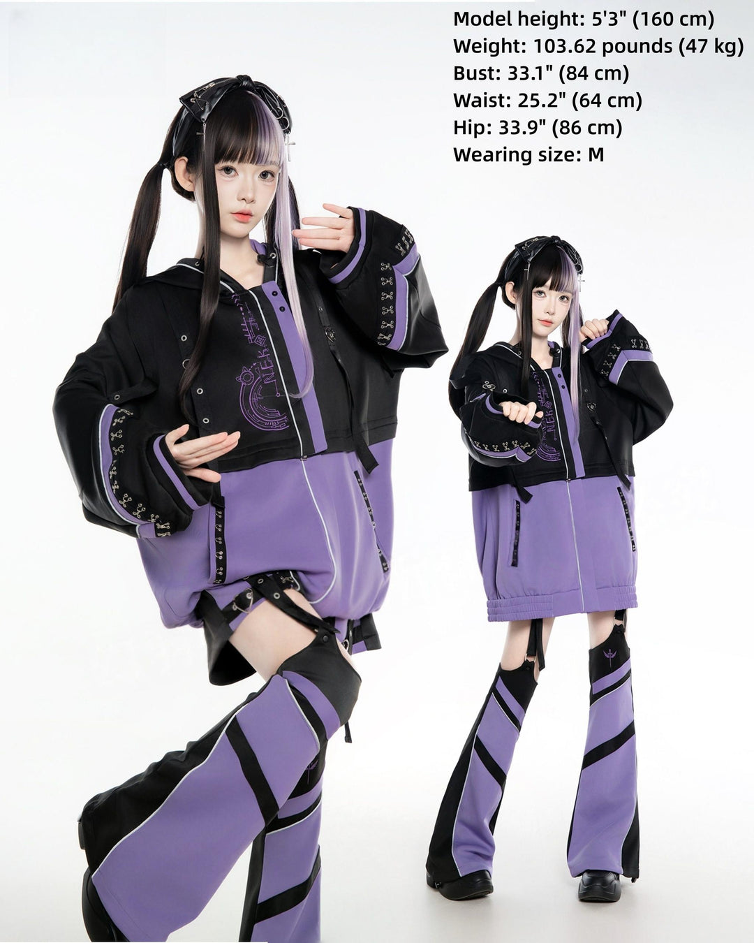 Tenshi Kaiwai Techwear Jacket and Shorts Set 44426:810757