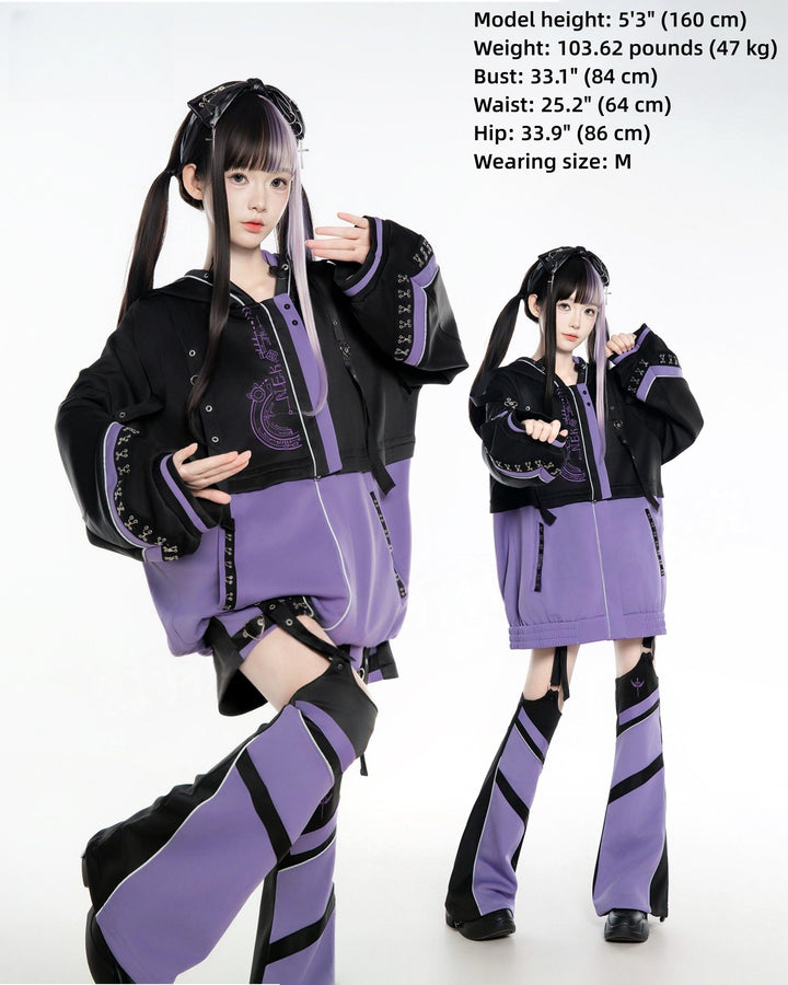 Tenshi Kaiwai Techwear Jacket and Shorts Set 44426:810757