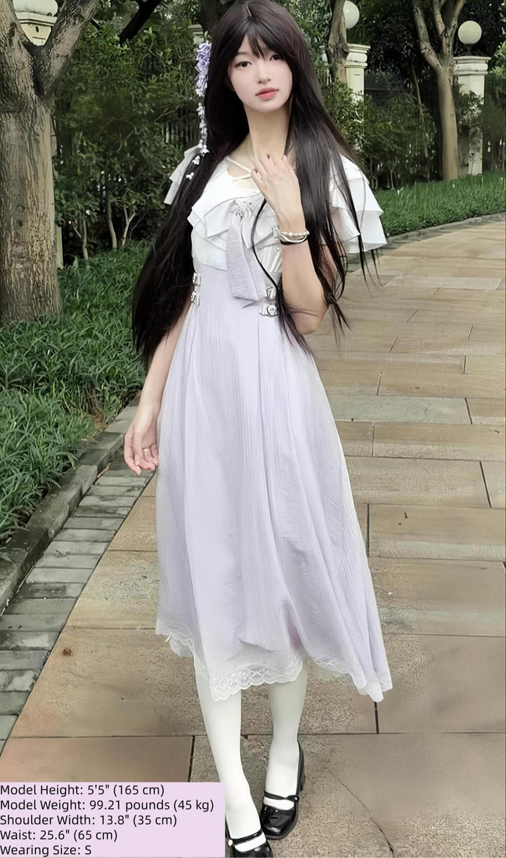 Summer Seiso Kei Dress, Cross Strap Neckline 44975:832007