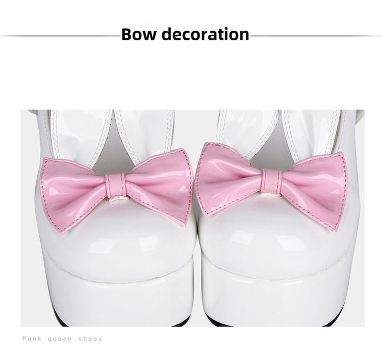 Lolita Shoes High Heels White Shoes With Bunny Ears 37454:561458