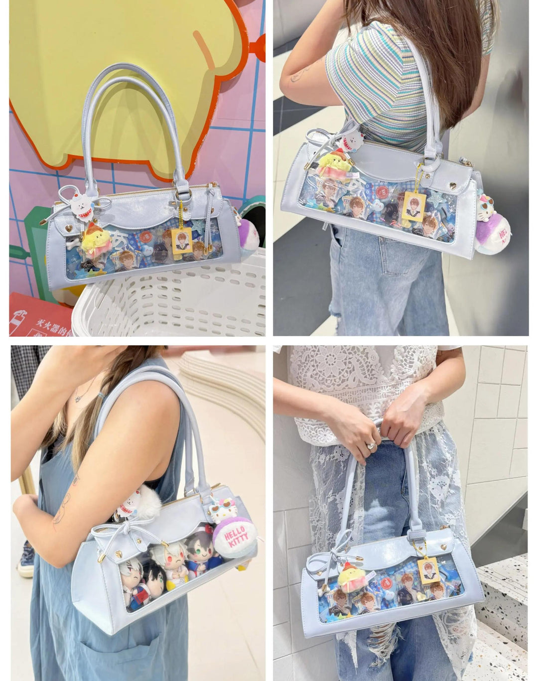 Vintage Baguette Itabag, Detachable Crossbody Shoulder Strap 45413:848876