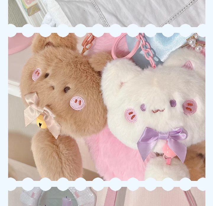 Kawaii Plush Pendant Keychain Mini Badge Bag 41090:687130