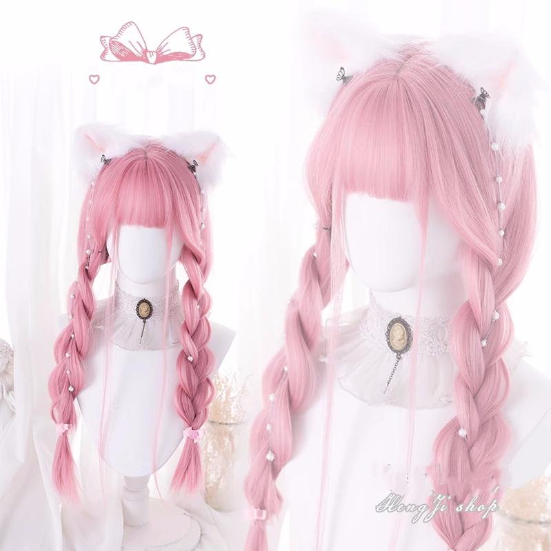 JK Wig Waist Length Light Pink Long Straight Hairpiece 31714:367614 31714:367614