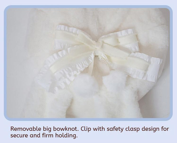 Plush Cute Beret Hat, Back Bunny Ears 43814:786093