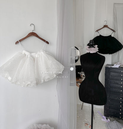 Lolita Dress Petticoat Puffy Black And White Pettipants 36386:542730
