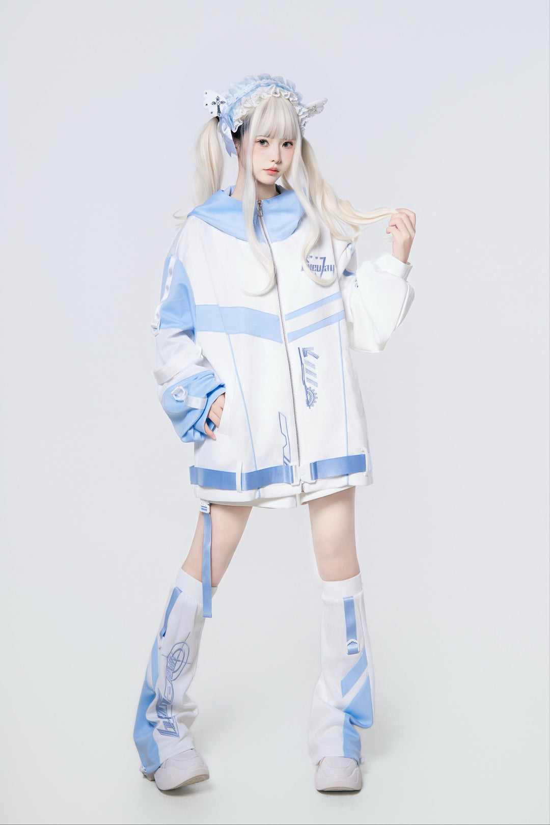 Plus Size Tenshi Kaiwai Outfit, Jacket and Shorts (L M) 44120:796917