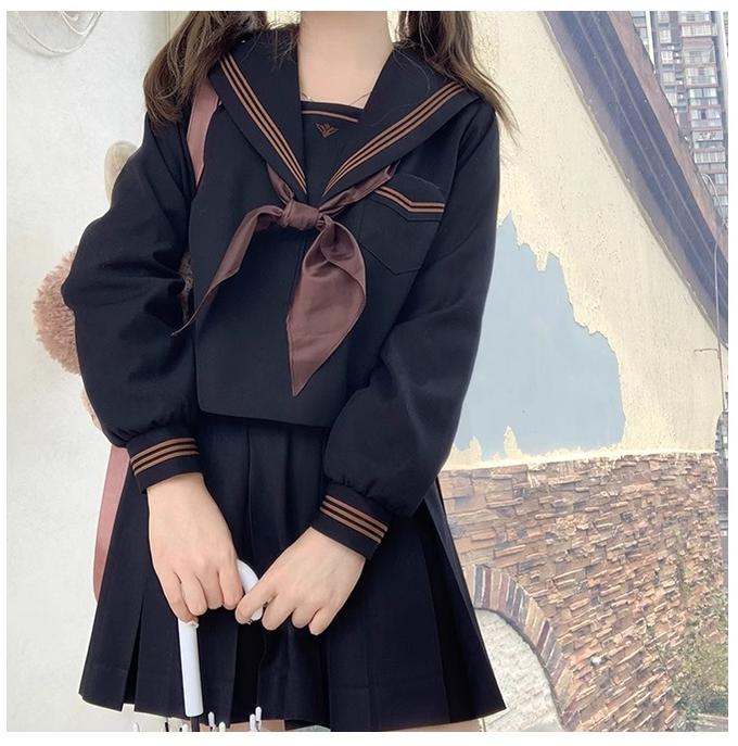 Autumn JK Uniform Sailor Top, Embroidered 43789:786044