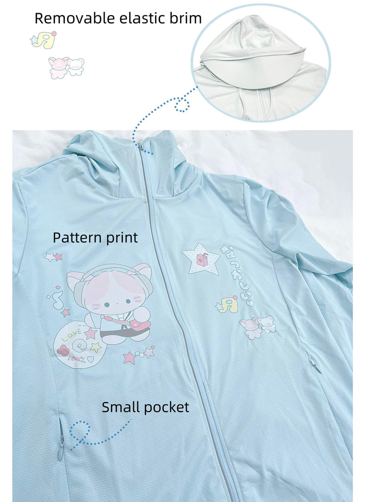 Kawaii UV Protection Jacket Long Sleeves Sun-proof Coat 35694:499614 35694:499614