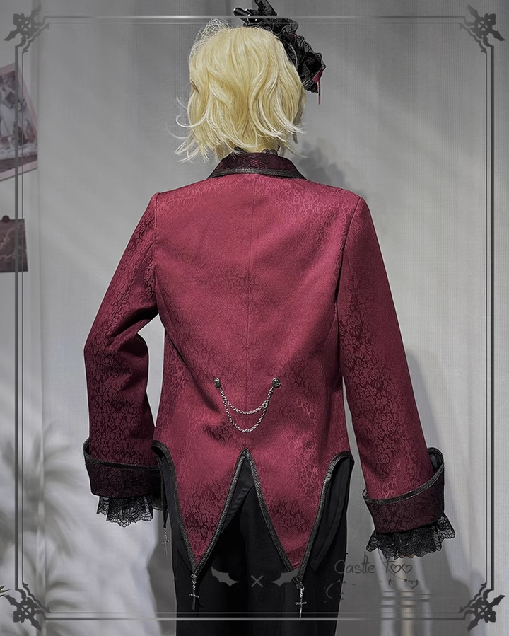 Ouji Lolita Outfit Prince Set Coat Shirt Pants 39364:629808