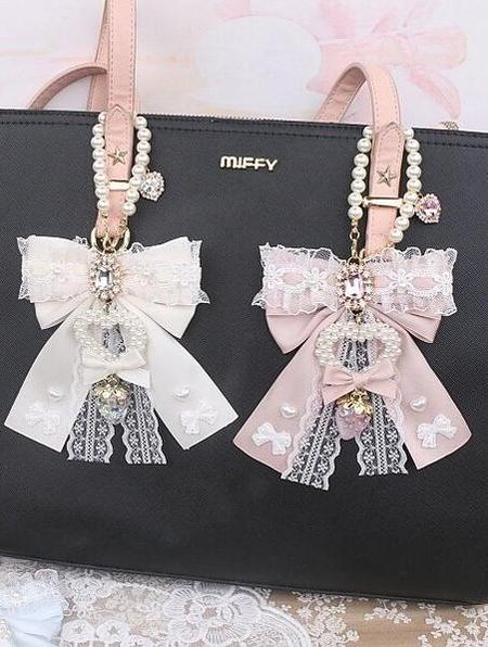 Jirai Kei Key Chain & Bag Charm, Rhinestone Decoration 45074:837243