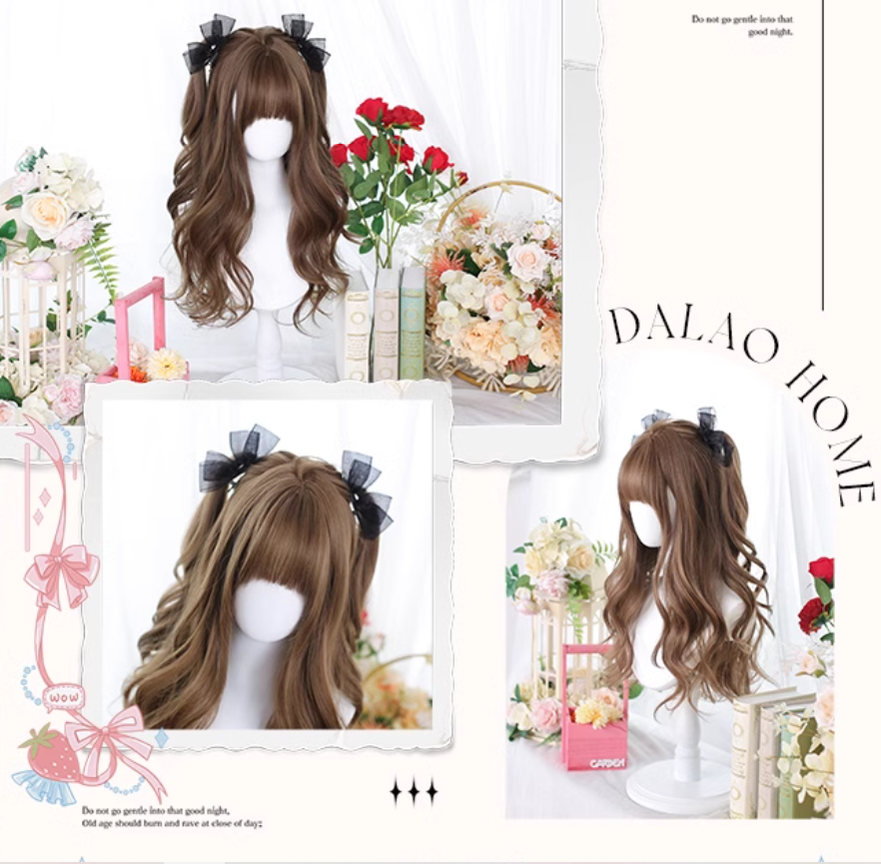 Lolita Wig Jirai Kei Long Wig JK Daily Curly Wig 35612:496186 35612:496186