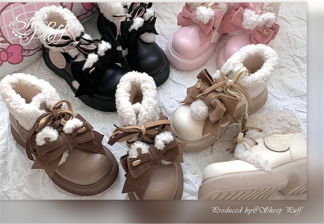 Kawaii Shoes Animal Ears Short Snow Boots 33770:447304 33770:447304