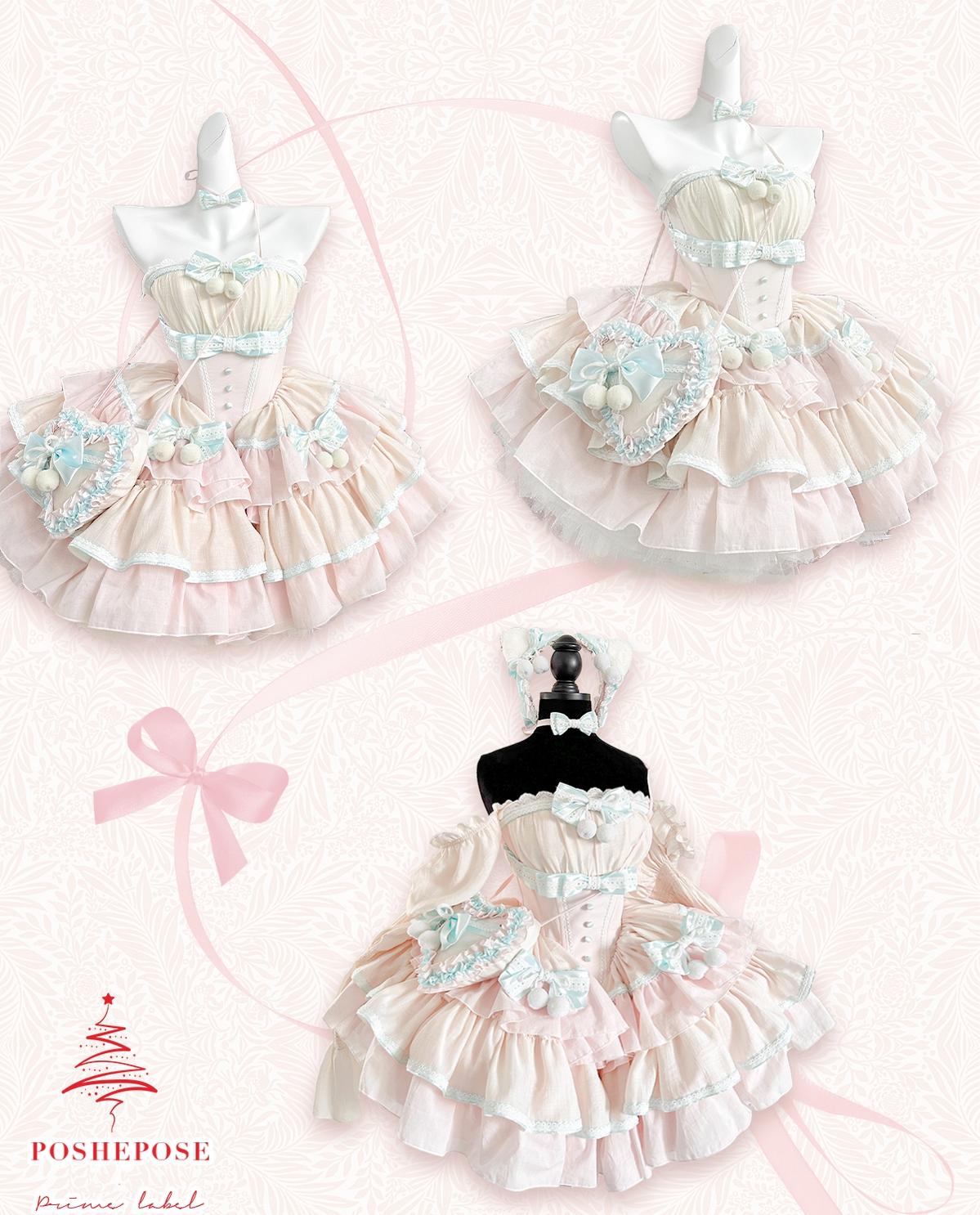 Lolita Petticoat Skirt White Multi-layer Pettipants 36394:549822