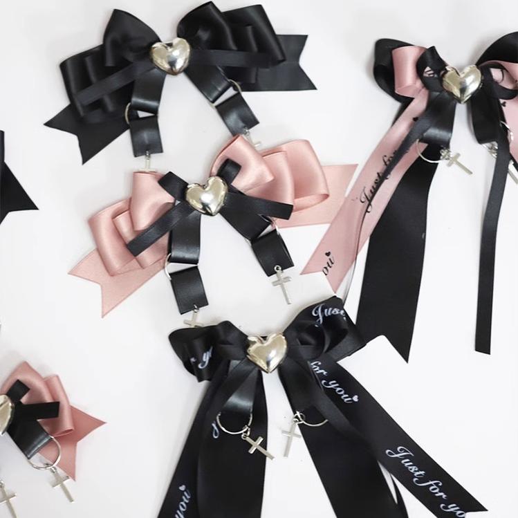 Jirai Kei ryousangata Bow Hair Clips 9 Colors 22526:332352 22526:332352