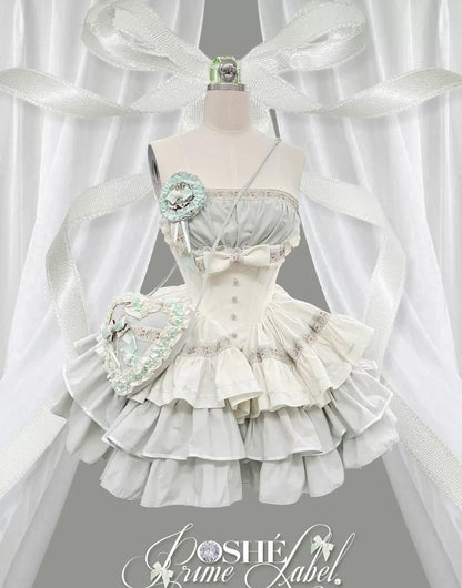 Lolita Dress Fishbone Dress Corset Dress Multicolor 36380:540714