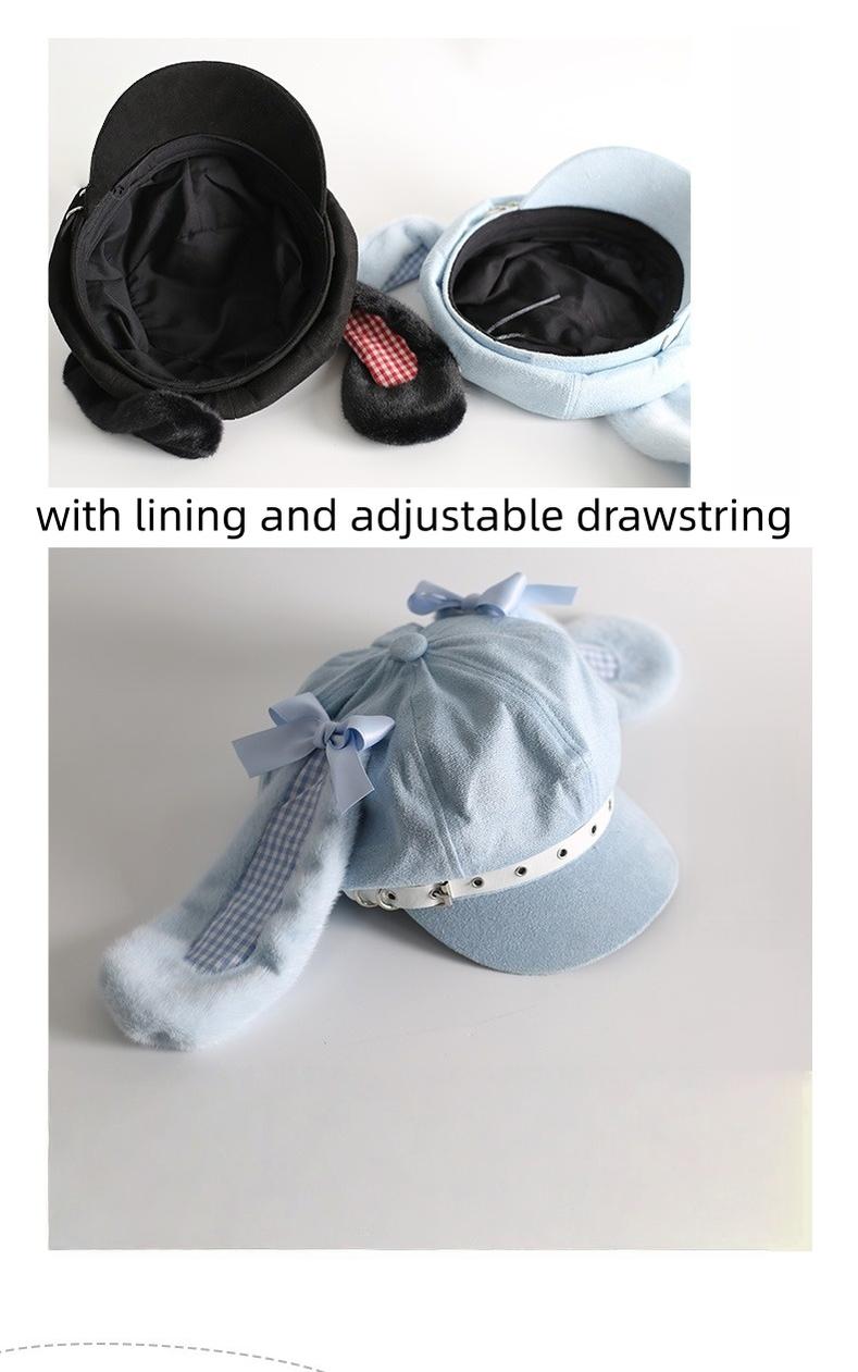 Tenshi Kaiwai Beret Hat, Bunny Ear Accents 43827:787215