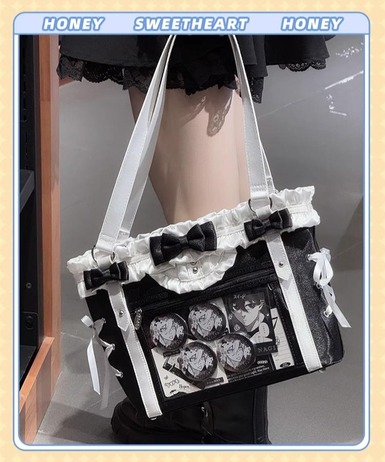 ACG Culture Satin Ita Bag Handle Bag With Removable Ribbon 43101:768411