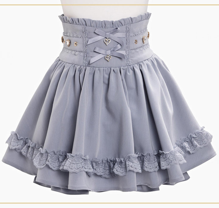 Jirai Kei High Waist Skirt, Built-in Safety Shorts (2XL L M S XL) 45720:860459