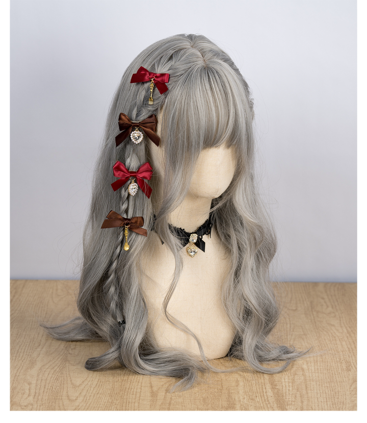 Jirai Kei Hair Clips, Rhinestone Pendant, Cutlery Pendant 44682:829998