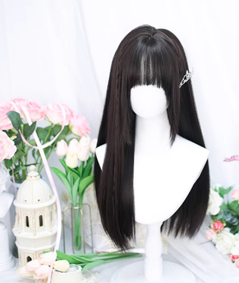 Lolita Wig Long Straight Wig Multicolor 35934:507608 35934:507608