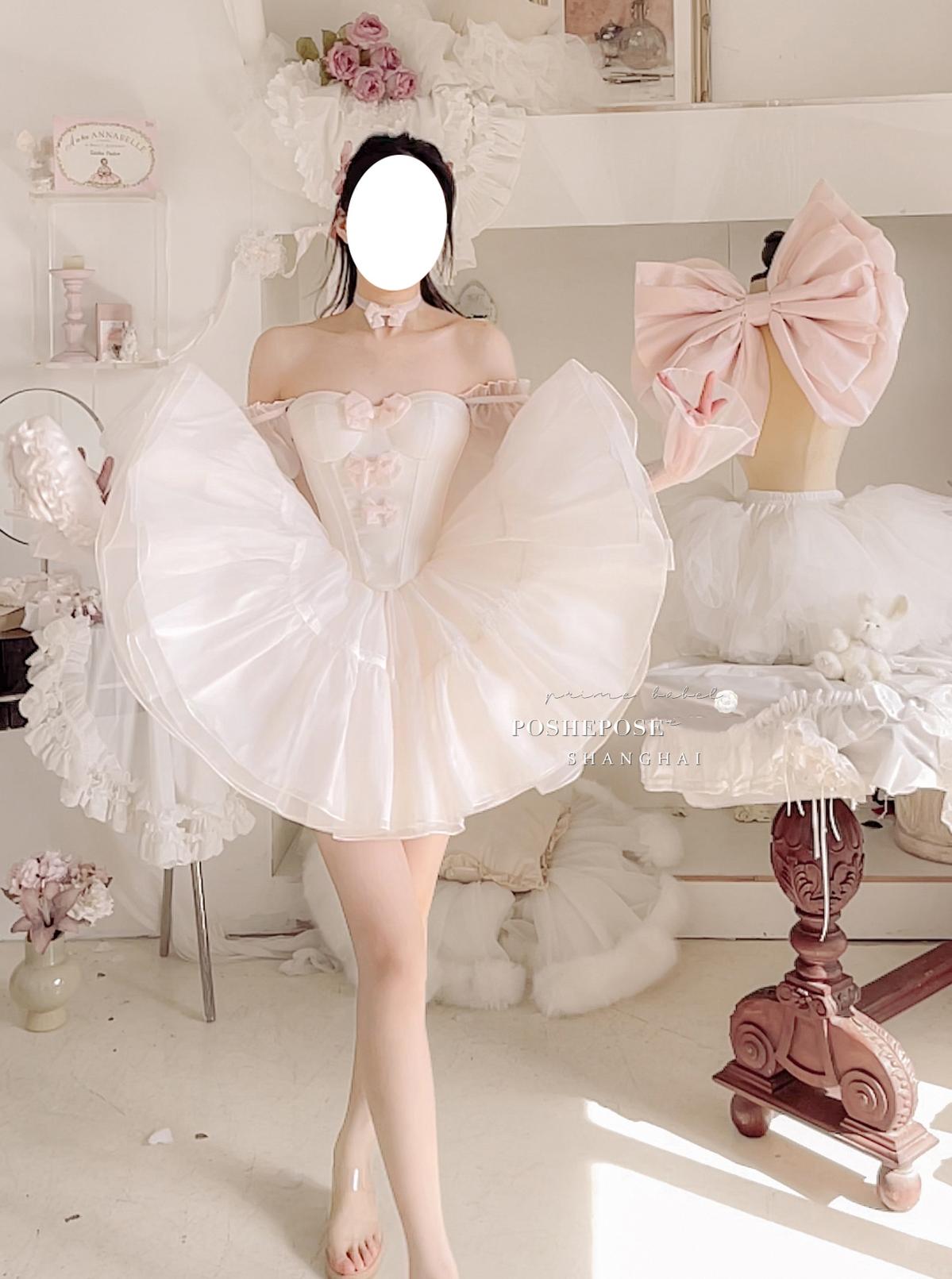 Pink Lolita Dress Corset Dress Princess Dress 36384:540814 36384:540814