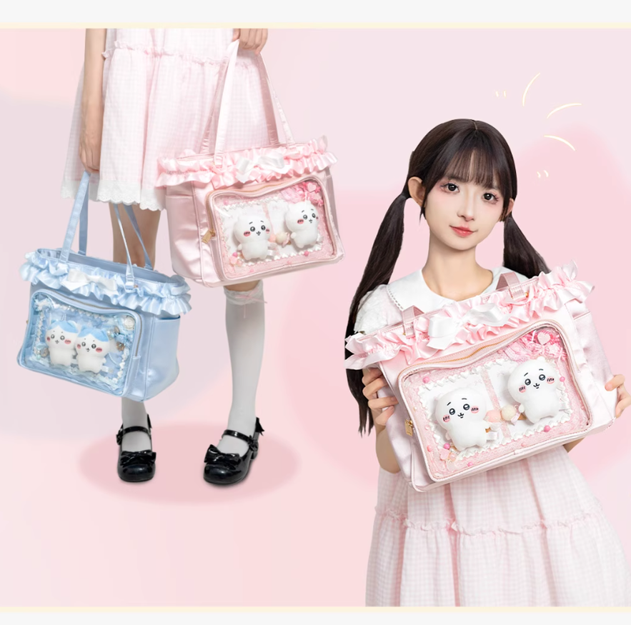 Lolita Fashion Itabag Satin Tote Bag Large Capacity Handbag 41750:734644