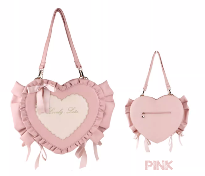 Lolita Bags Heart-shaped Bow Shoulder Bag 35778:521866 35778:521866