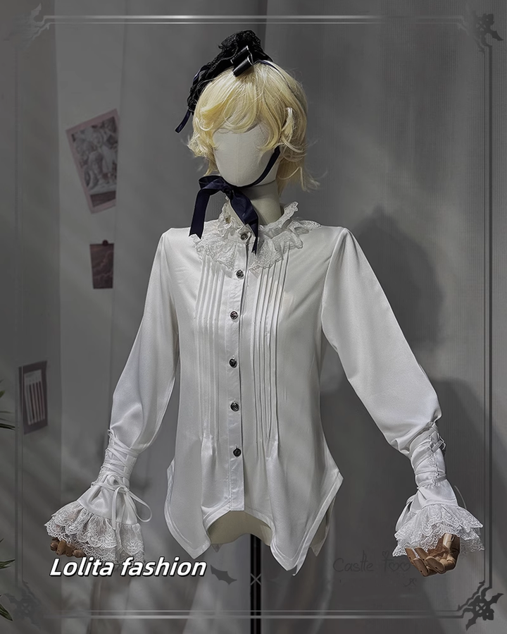 Ouji Lolita Outfit Prince Set Coat Shirt Pants 39364:629794