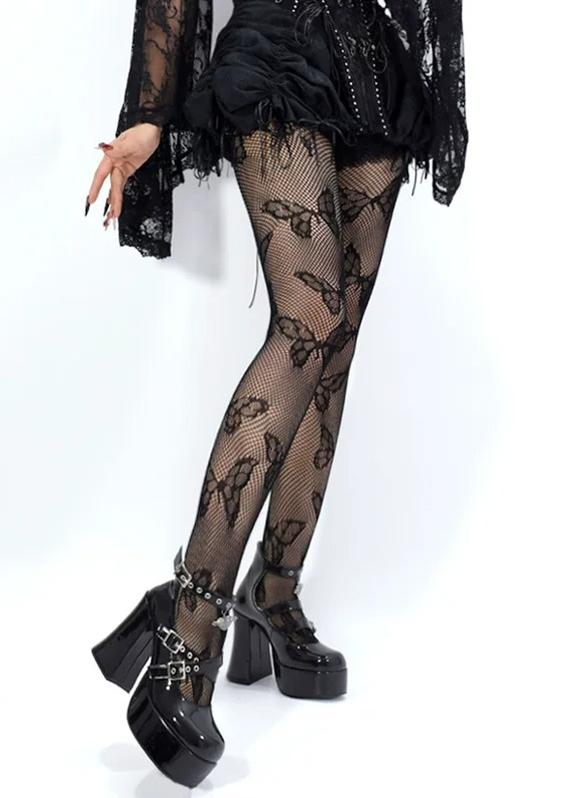 Subculture Fishnet Pantyhose, Butterfly Pattern 45701:860190