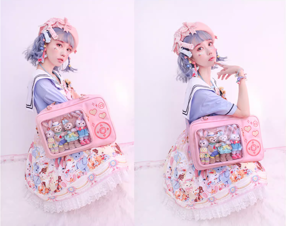 Lolita Ita Bag Kawaii Camera Shaped Shoulder Ita Bag 35774:543604 35774:543604