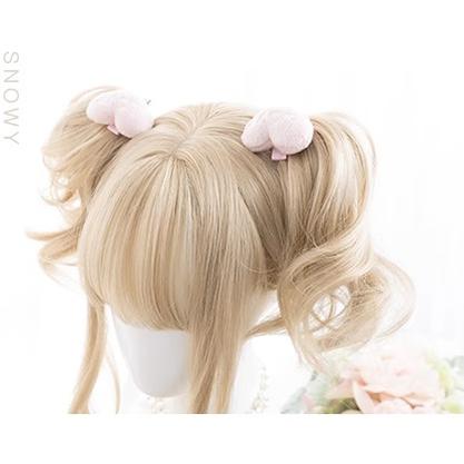 Lolita Wig Curly Wig Pale Yellow Daily Wig 31724:497076 31724:497076